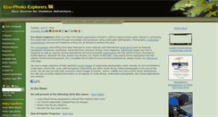 Desktop Screenshot of ecophotoexplorers.com